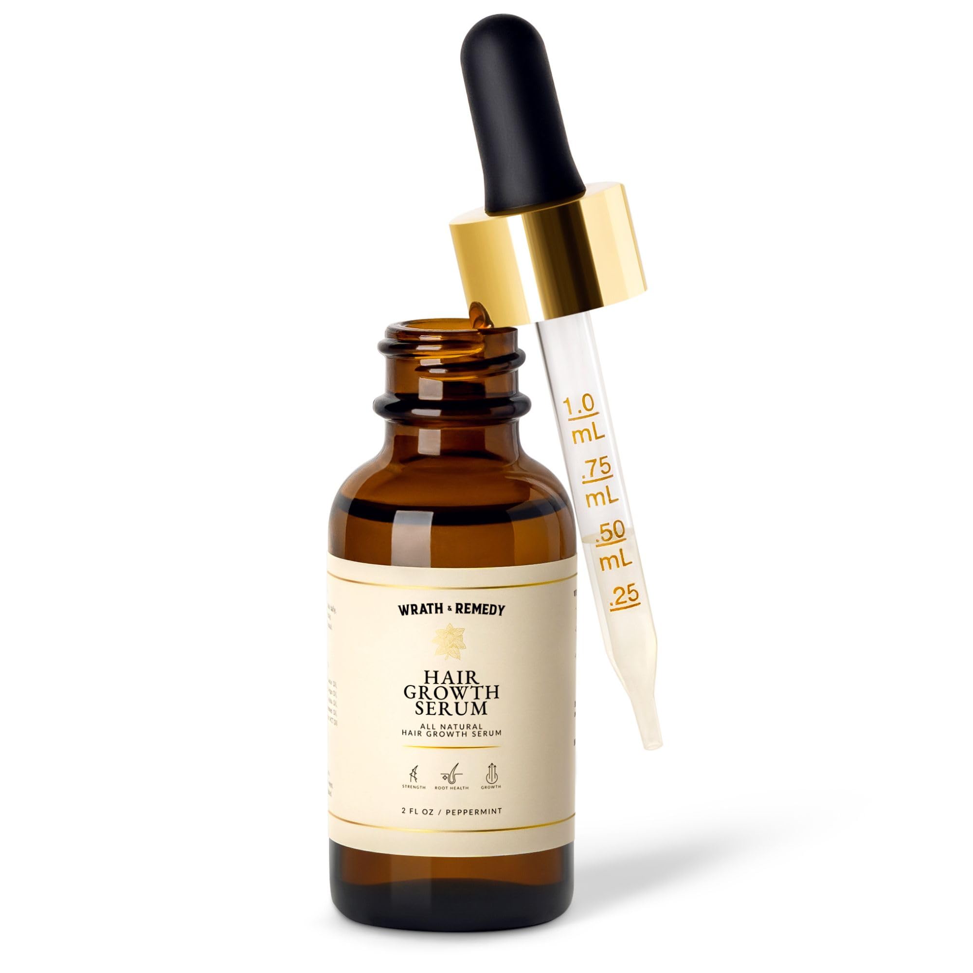 Wrath & Remedy Tricho10 Hair Growth Serum — USDA Organic, 30 ml, All Hair Types