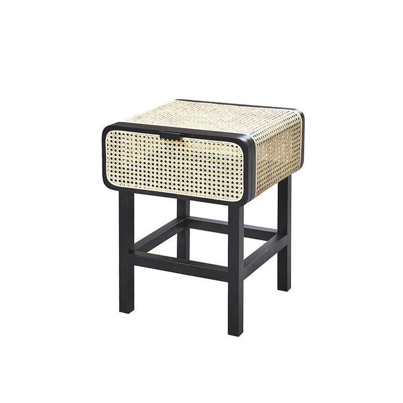 Wren Rattan Side Table, Bedside Table