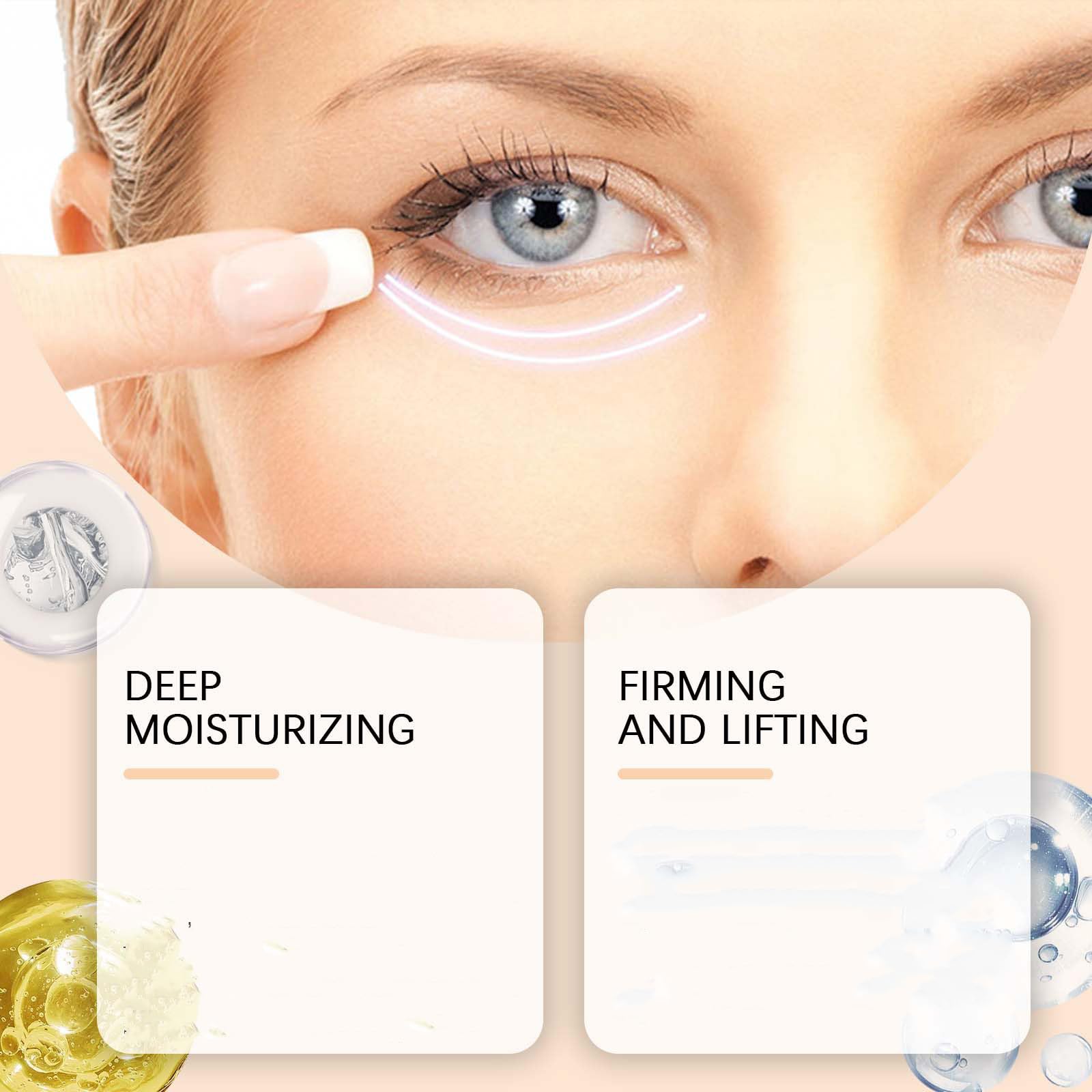 WUEOCU 5D Peptide Eye Cream – Anti-Aging, Dark Circles & Puffiness (2 Pack)