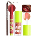 Wugbc Brown Lip Liner Glitter Lip Gloss Oil Click Lip Balm | Hydrating Lip Kit Set