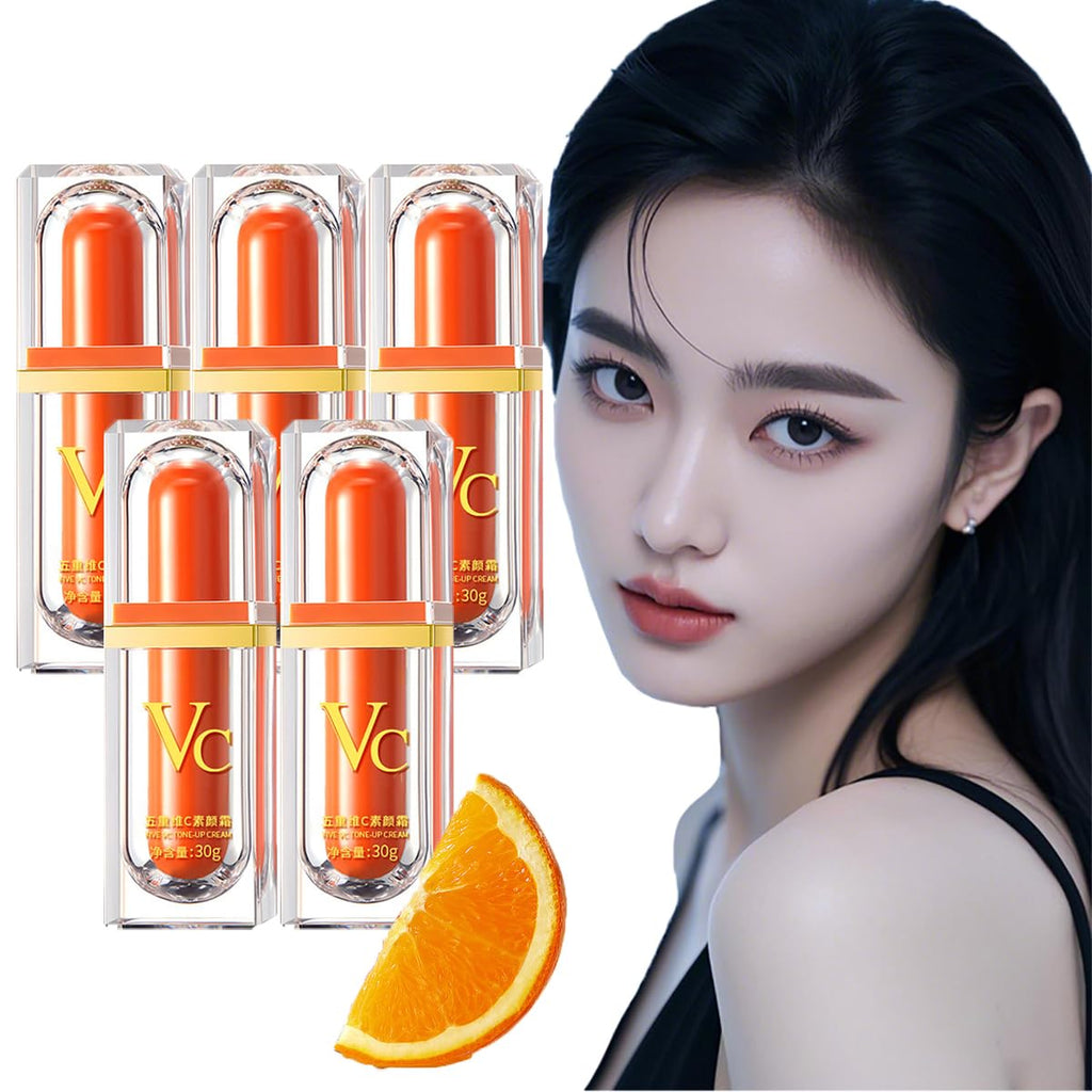 XIRUJNFD Vitamin C Tone-Up Cream – 4-In-1 Makeup Solution (Five Vitamin C)