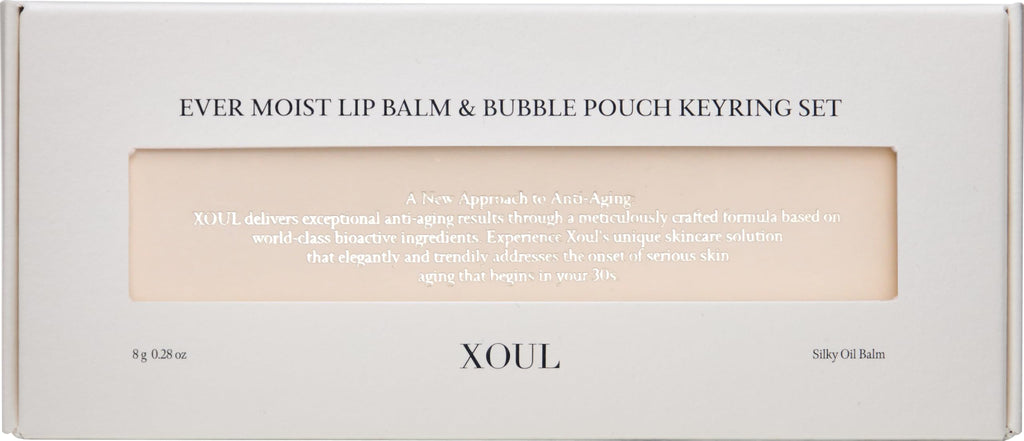 XOUL Ever Moist Lip Balm N01 – Shell Brush & Muted Pink Bubble Pouch