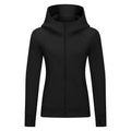 Sports Wear Hoodie Jacket for Women With Thick Zipper - Full Zip Fitness Coat Running Sweater WDQ028