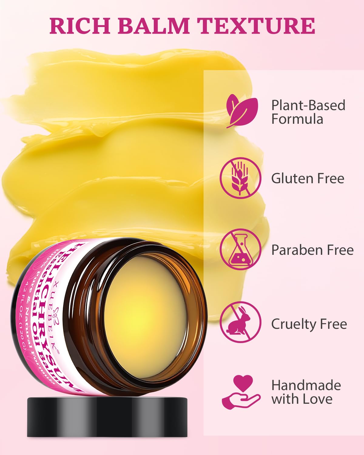 XUEBEIK Helichrysum Balm - Hydrating, Soothing Salve for Delicate Skin