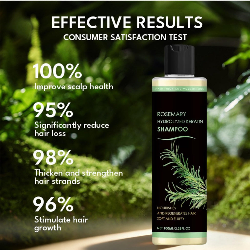 XYFSZDQJZHG Rosemary Hair Growth Shampoo – Keratin + Rosemary Oil for Thinning Hair (2 Pcs)