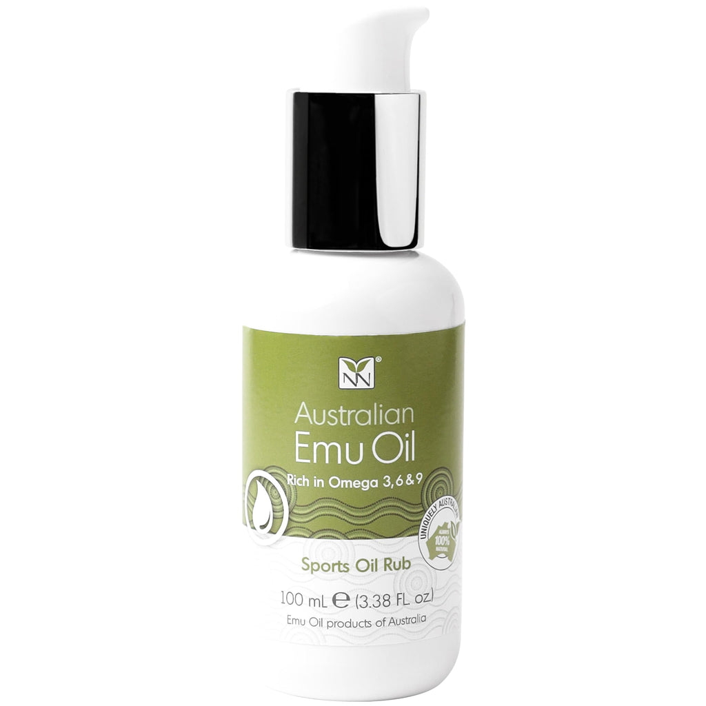 Y-Not Natural Sports Oil Muscle Rub with Emu Oil & Omega 3-6-9 (100ml)
