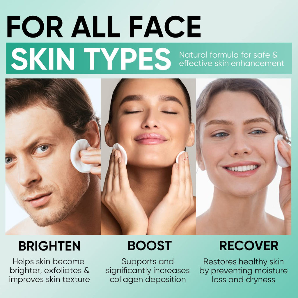 YAFUSIPE Glycolic Acid Toner Pads 35% AHA – Facial Exfoliators for Smooth, Even Tone (50 Pads)