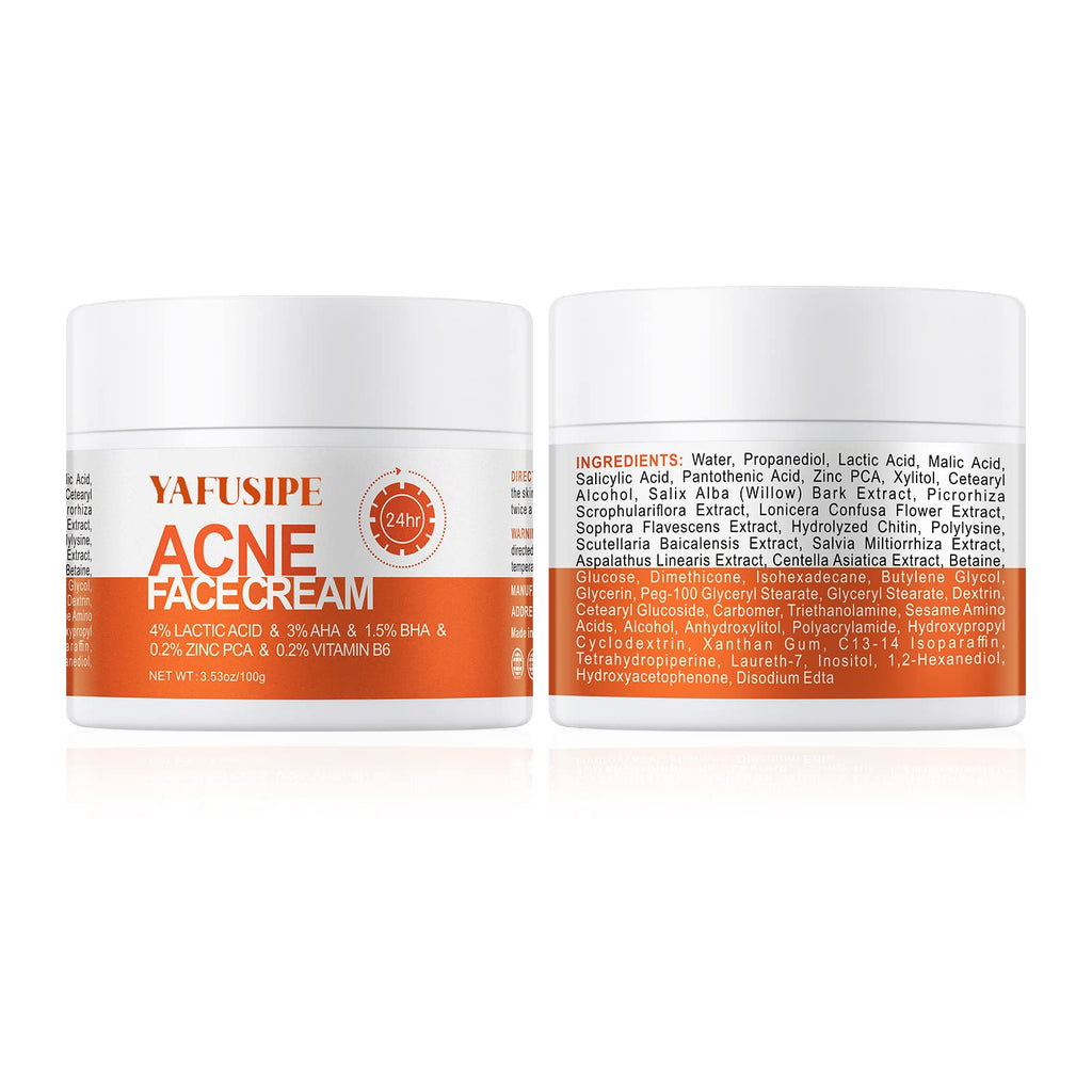 YAFUSIPE Acne Treatment Cream for Cystic Breakouts – Gentle, All-Skin-Types Formula