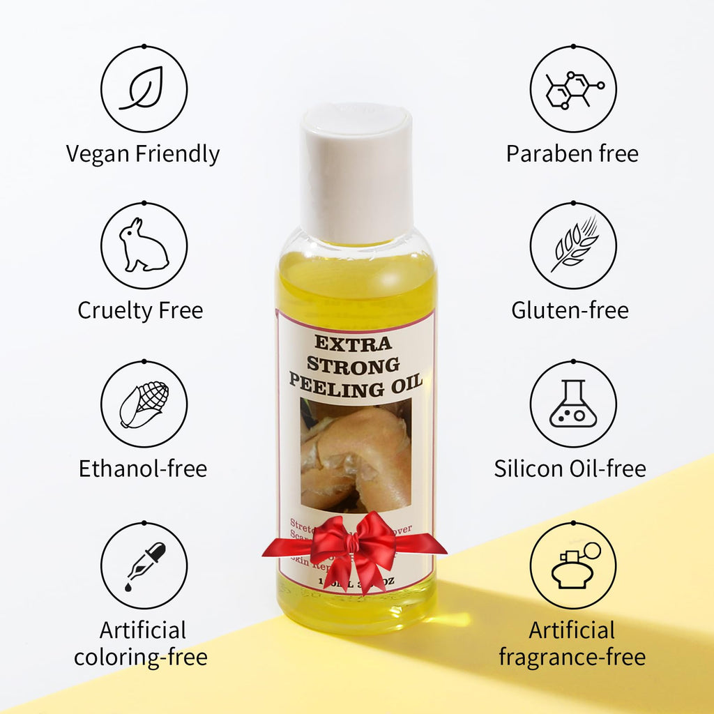 YAFUSIPE Yellow Peeling Oil – Extra Strength Body Exfoliant (3.66 oz) for All Skin Types