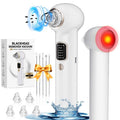 YAGETU Pore Vacuum Blackhead Remover Kit — 3 Suction Levels, 5 Probes, USB Charging, White