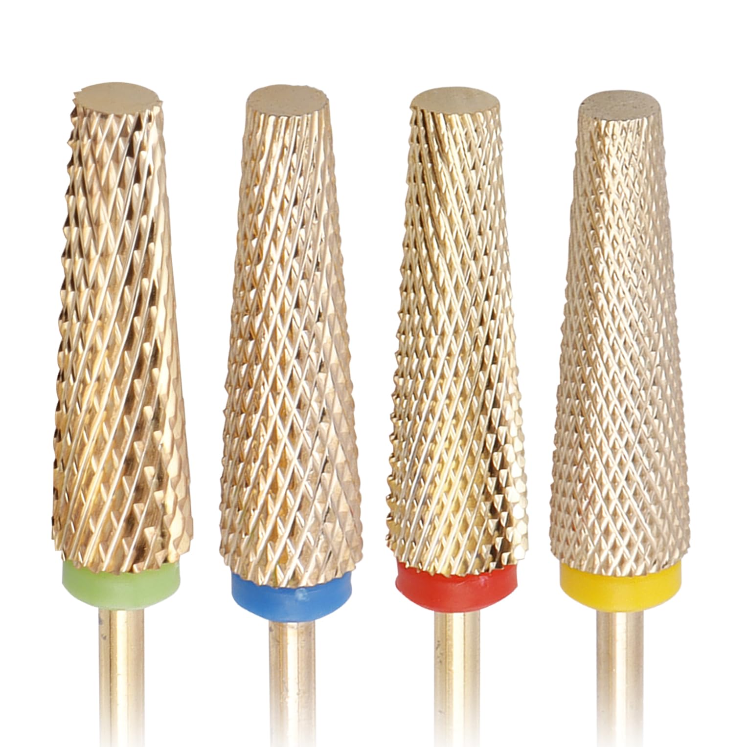 YAKAMOZ 4Pcs Super Long Nail Drill Bits Set – 3/32" Carbide Tungsten Efile Bits for Manicure & Pedicure