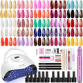 YALSYNY Gel Nail Polish Kit with UV Dryer & USB Nail Drill – DIY Home Nail Art