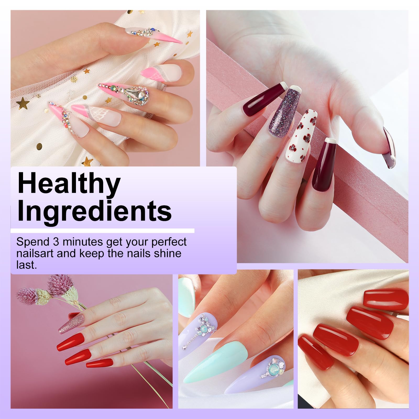YALSYNY Gel Nail Polish Kit with UV Dryer & USB Nail Drill – DIY Home Nail Art
