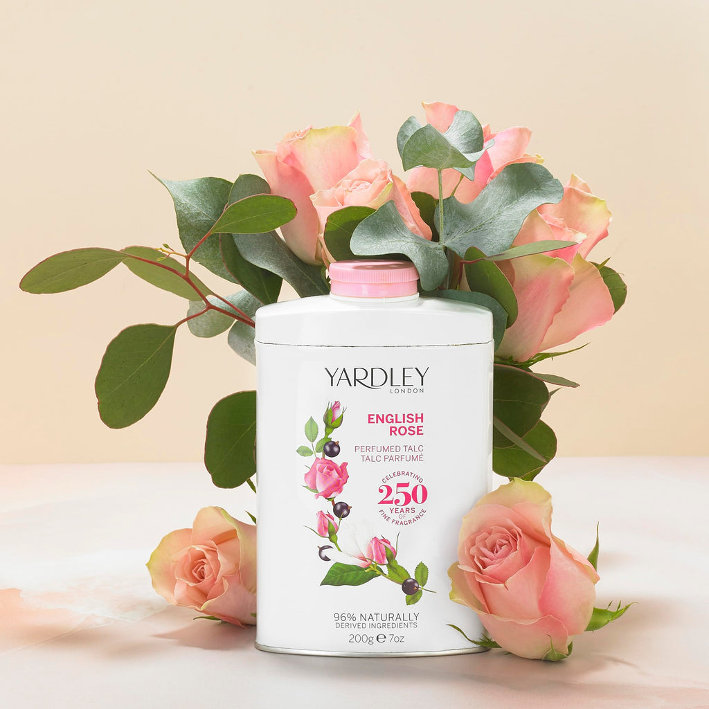 Yardley London English Rose Perfumed Talc Powder 7 oz