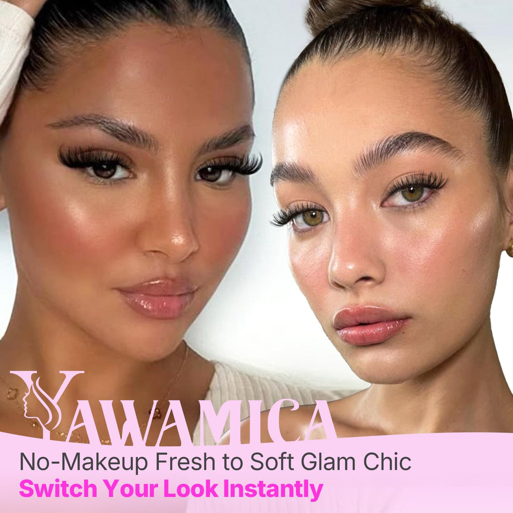 Yawamica Lash Clusters Kit 320pcs — DIY D-Curl Lashes 9-16mm with Bond, Seal & Tools