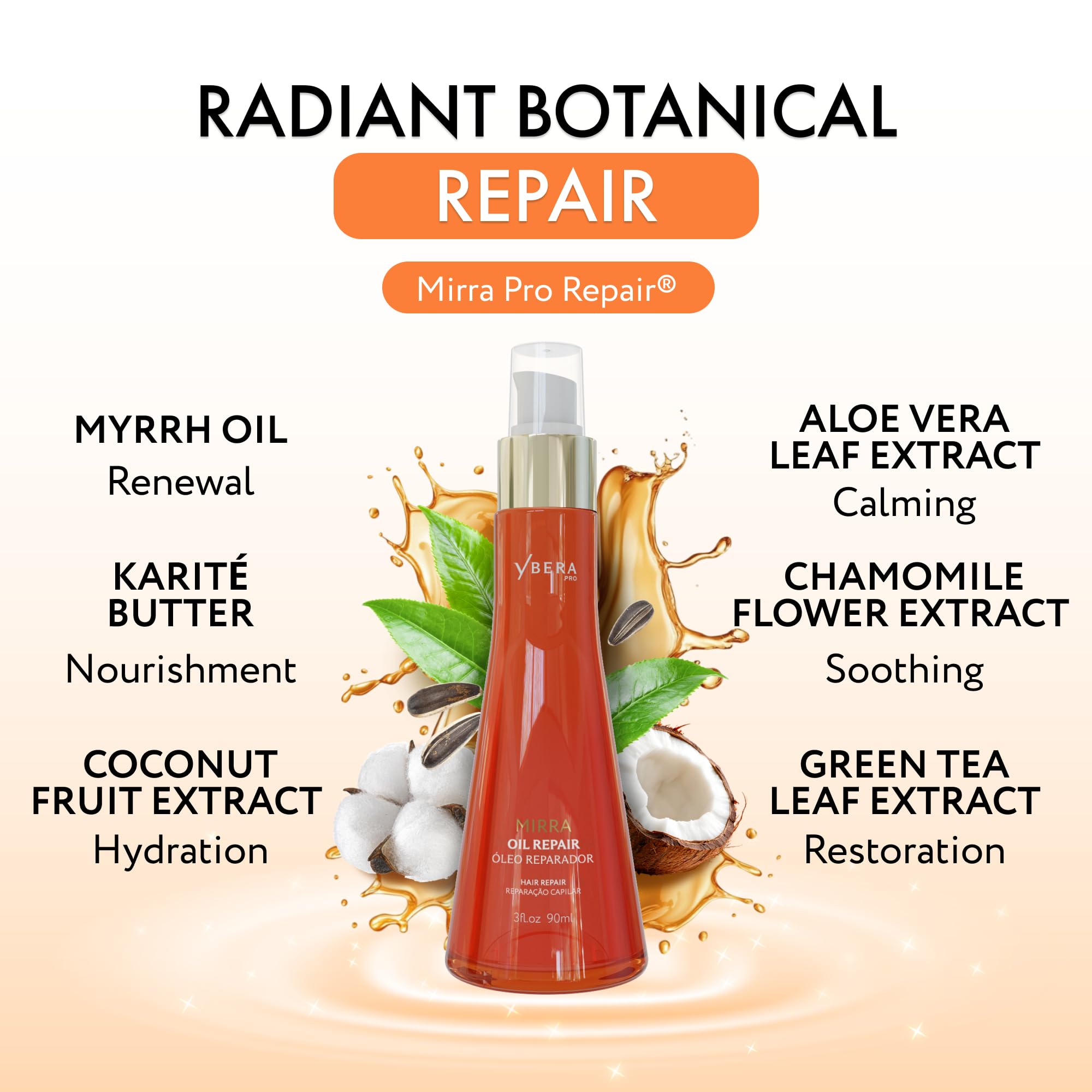 Ybera Mirra Oil Repair – Premium Hair Oil for Dry & Frizzy Hair | YBERA PARIS