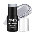 YBUETE Silver Face Body Paint Stick – Professional Full-Coverage SFX Makeup for Halloween & Cosplay