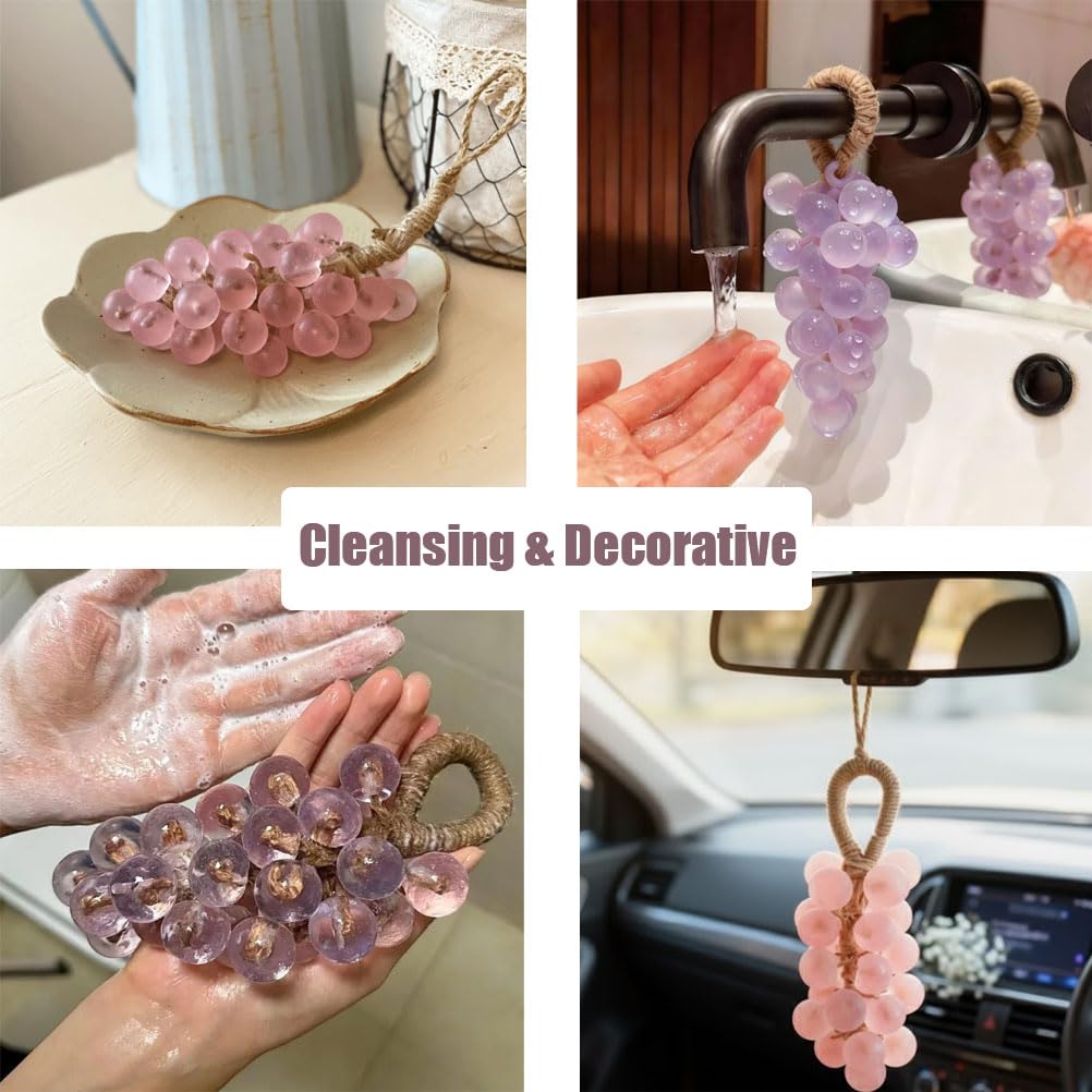 Ydner Grape Soap on a Rope – Handmade Natural Cold Process Jasmine Gem