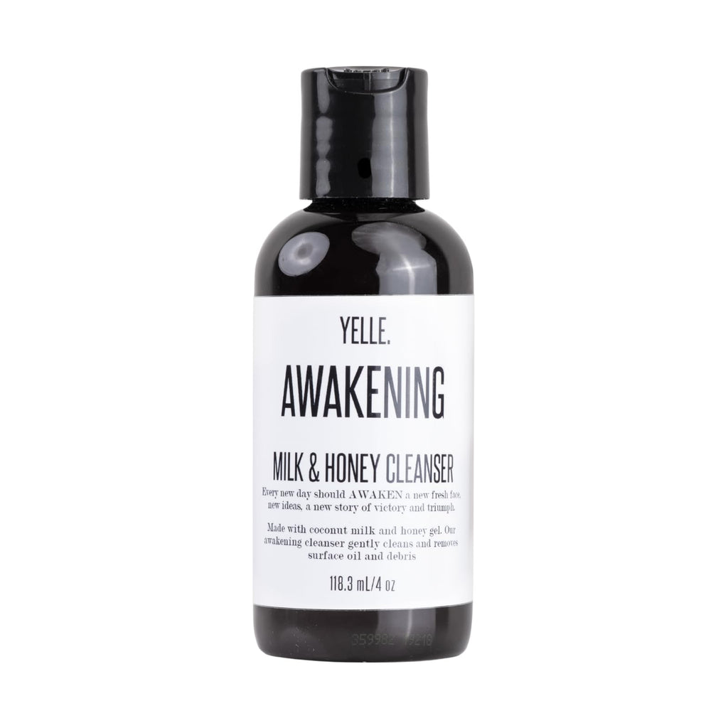 Yelle Awakening Milk & Honey Cleanser – pH-Balanced Face Wash with Coconut Milk (4oz)