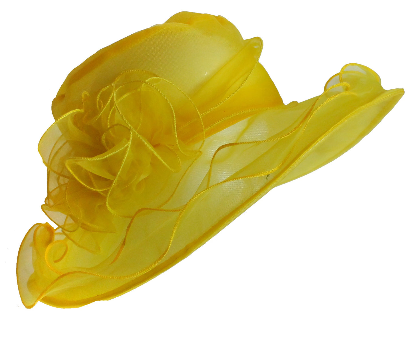 Large Organza Brin Hatinator Fascinator Hat