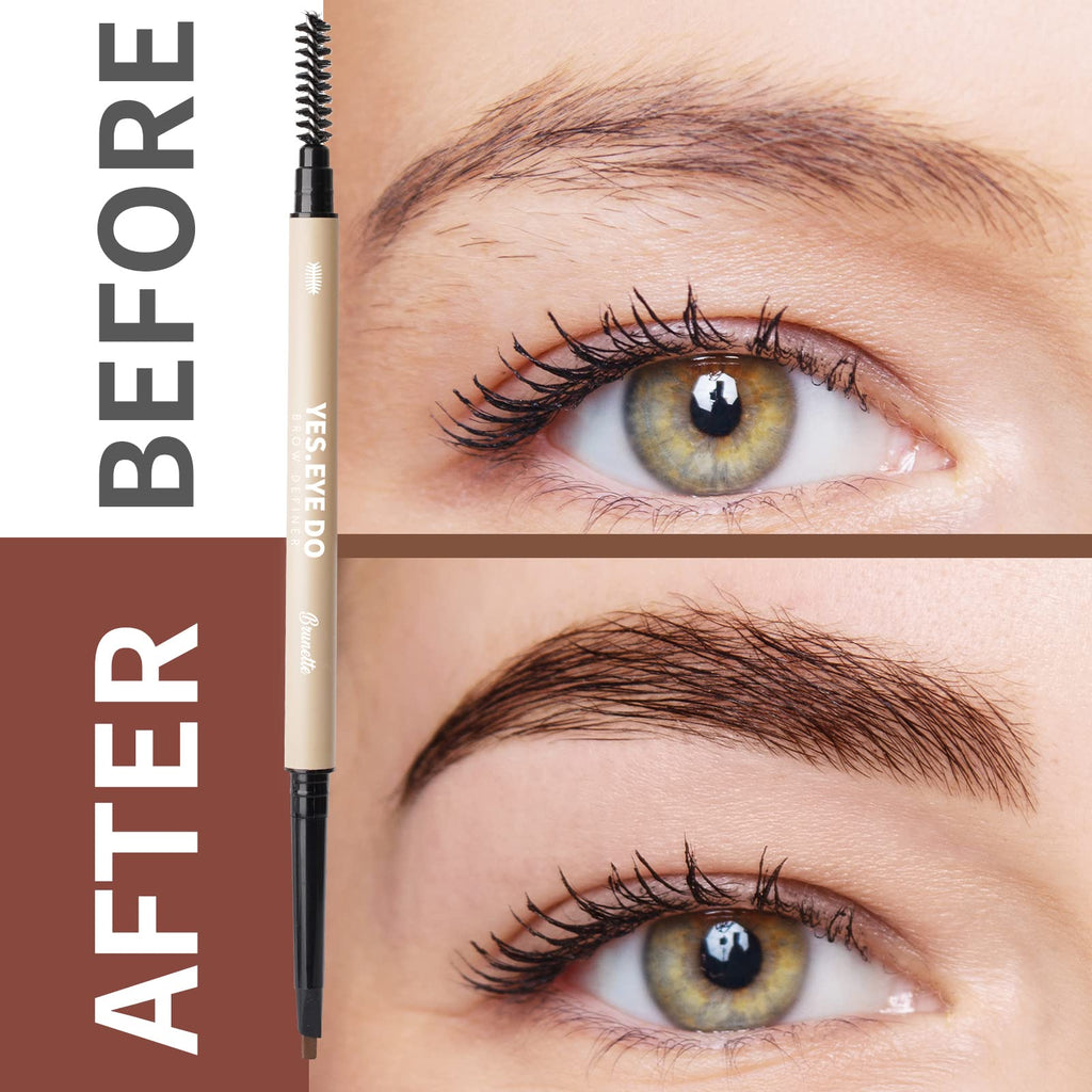 YES.EYE DO Taupe Eyebrow Pencil — Ultra-Fine, Dual-Ended, Waterproof, 8 Colors