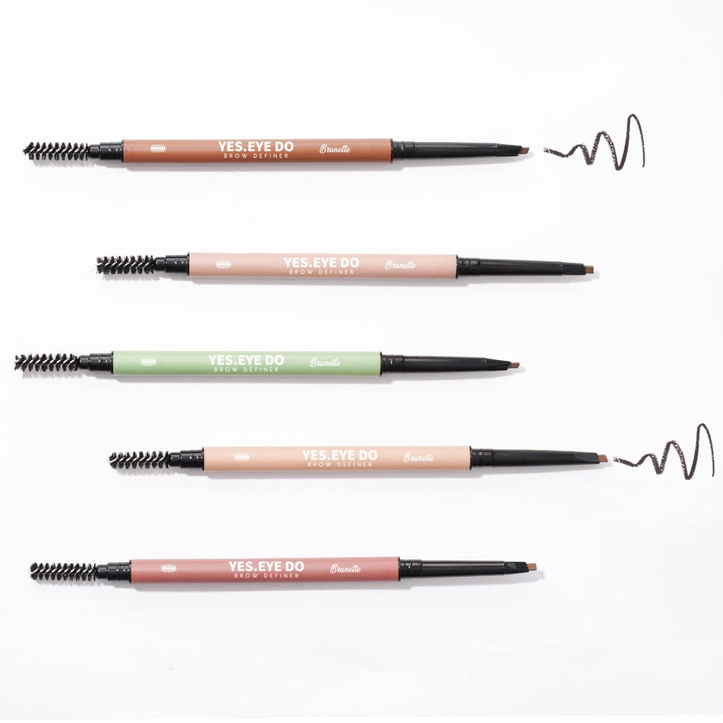 YES.EYE DO Taupe Eyebrow Pencil — Ultra-Fine, Dual-Ended, Waterproof, 8 Colors