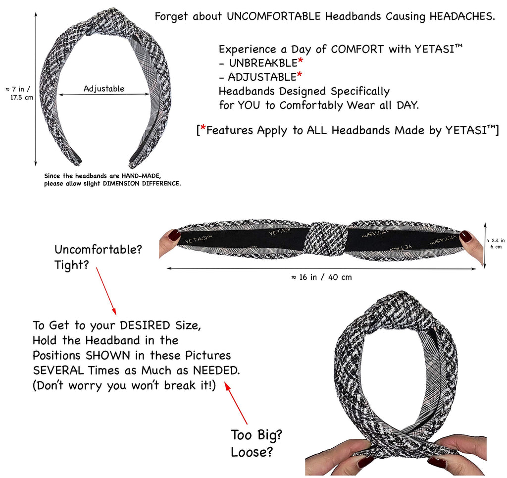YETASI Navy Blue Velvet Knotted Headband for Women | Trendy One-Size Hair Accessory