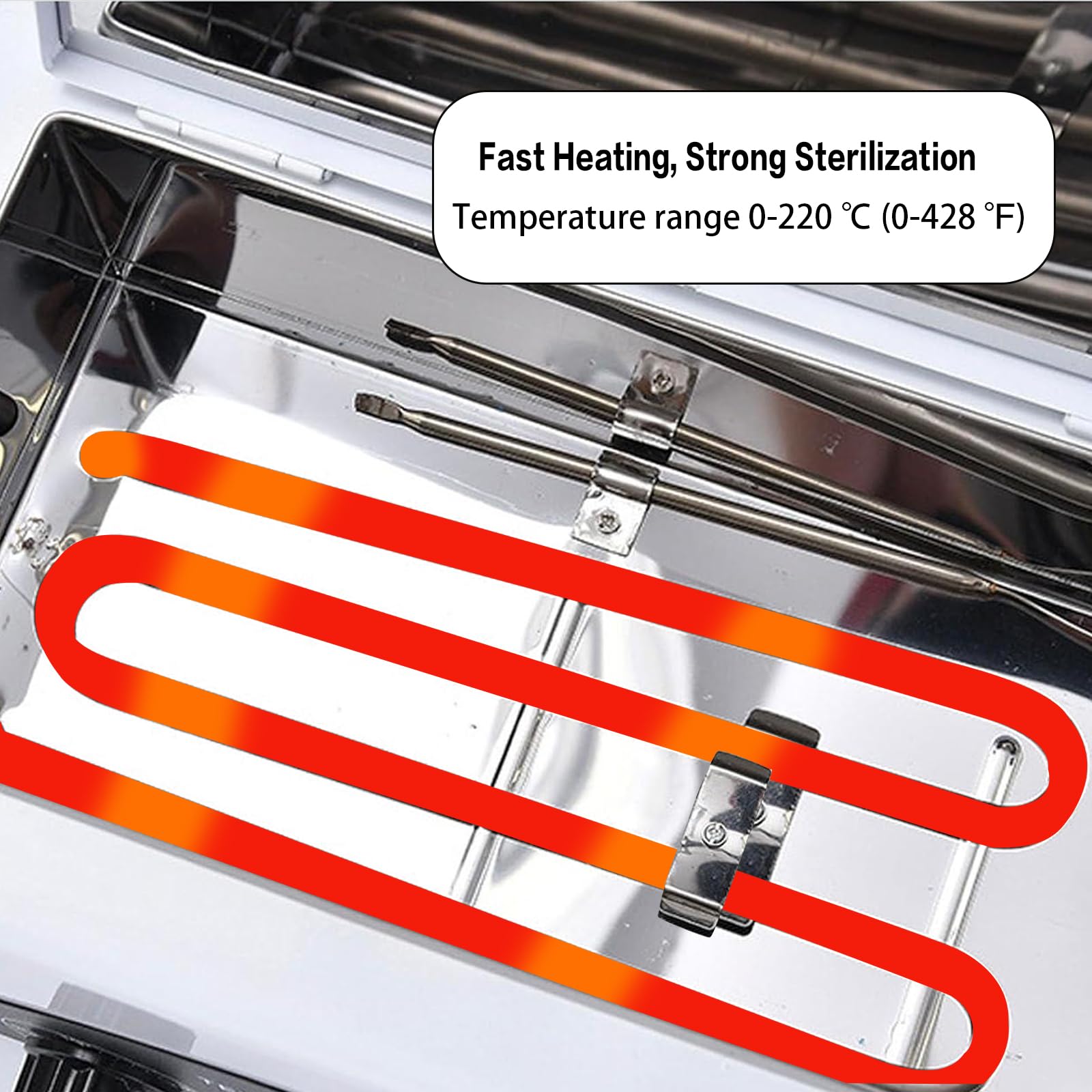 YIHAOSSING High Temperature Sterilizer Autoclave 110V, 1.5L – Nail, Hair & Beauty Tool Sterilizer with Timer