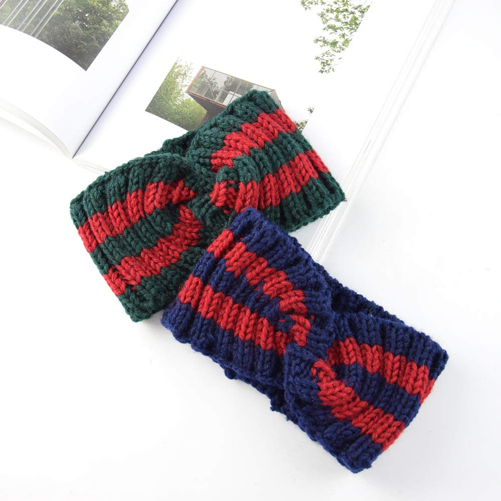 Yili Maizi Chunky Knit Headbands - Braided Winter Ear Warmers for Women
