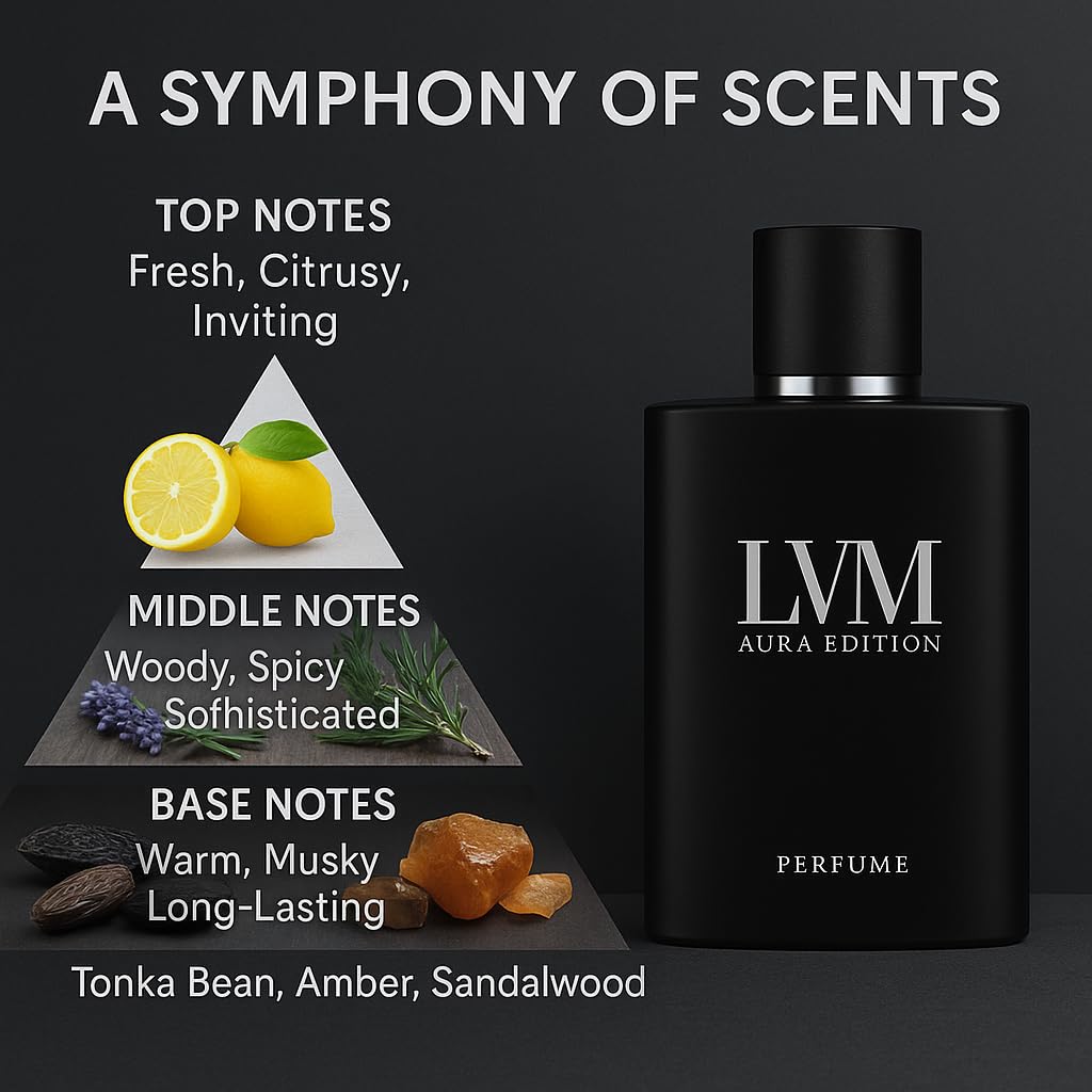 YLOTRE LVM Aura Cologne for Men – Pheromone Perfume, Long-Lasting Fresh Woody Scent, 50ml