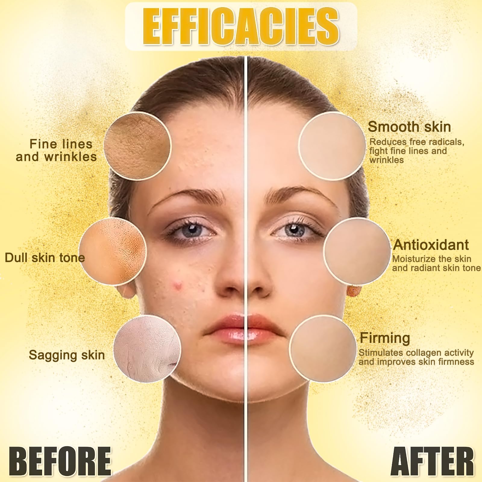 YMEYFAN 24K Gold Jelly Mask Powder – Anti-Aging, Firming & Hydrating Gel Peel for Spa & Home
