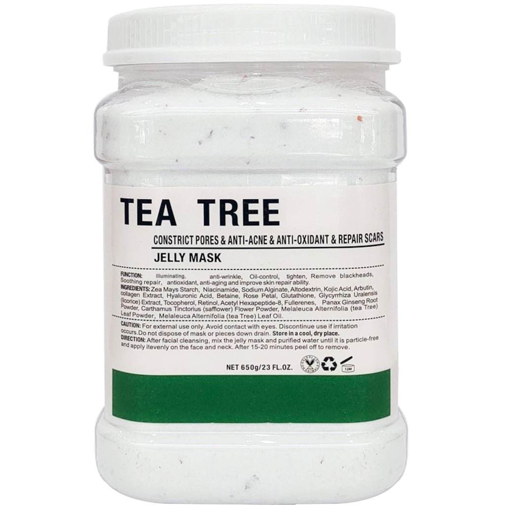 YMEYFAN Tea Tree Jelly Mask Powder - Hydrating Peel-Off Facial Mask, 23 fl oz