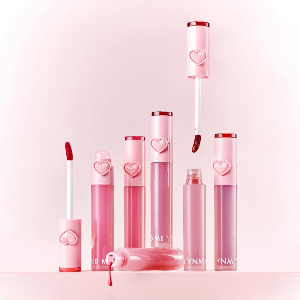 YNM Heart Jelling Tint Plum Jelling — Long-Lasting Lip Tint with Silicone Brush