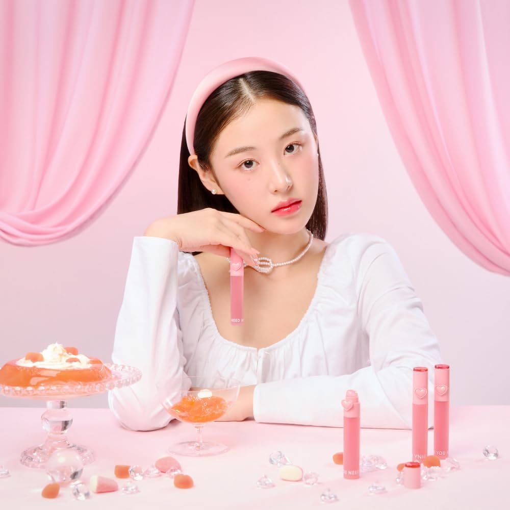 YNM Heart Jelling Tint Plum Jelling — Long-Lasting Lip Tint with Silicone Brush