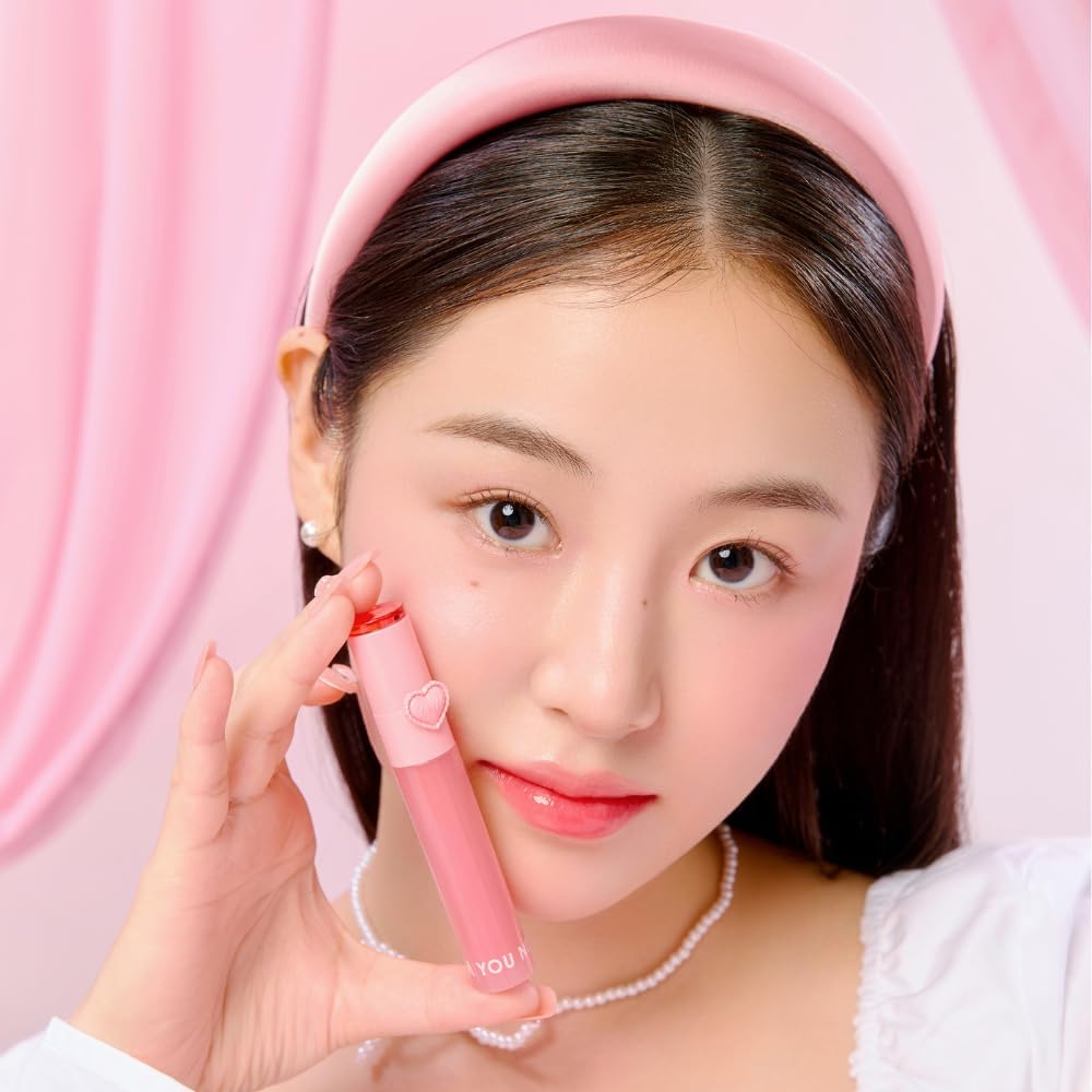 YNM Heart Jelling Tint Plum Jelling — Long-Lasting Lip Tint with Silicone Brush