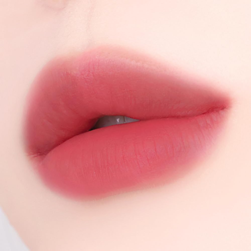 YNM Matte Veil Tint Rose Veil – Long-Lasting K-Beauty Lip Tint with Built-In Silicone Brush