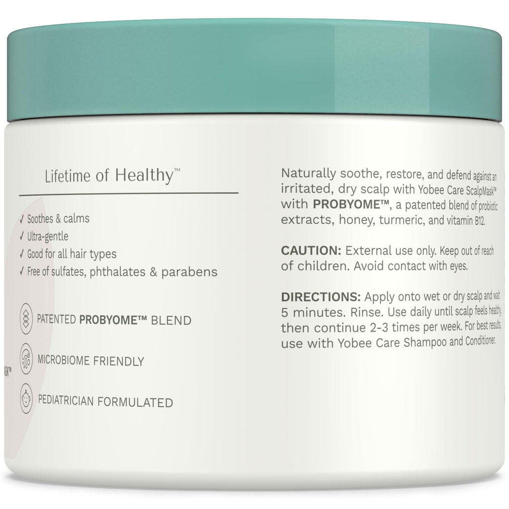 Yobee Calm & Comfort Scalp Mask – Gentle, Clinically Tested Hair Care for Kids & Teens (4 oz)