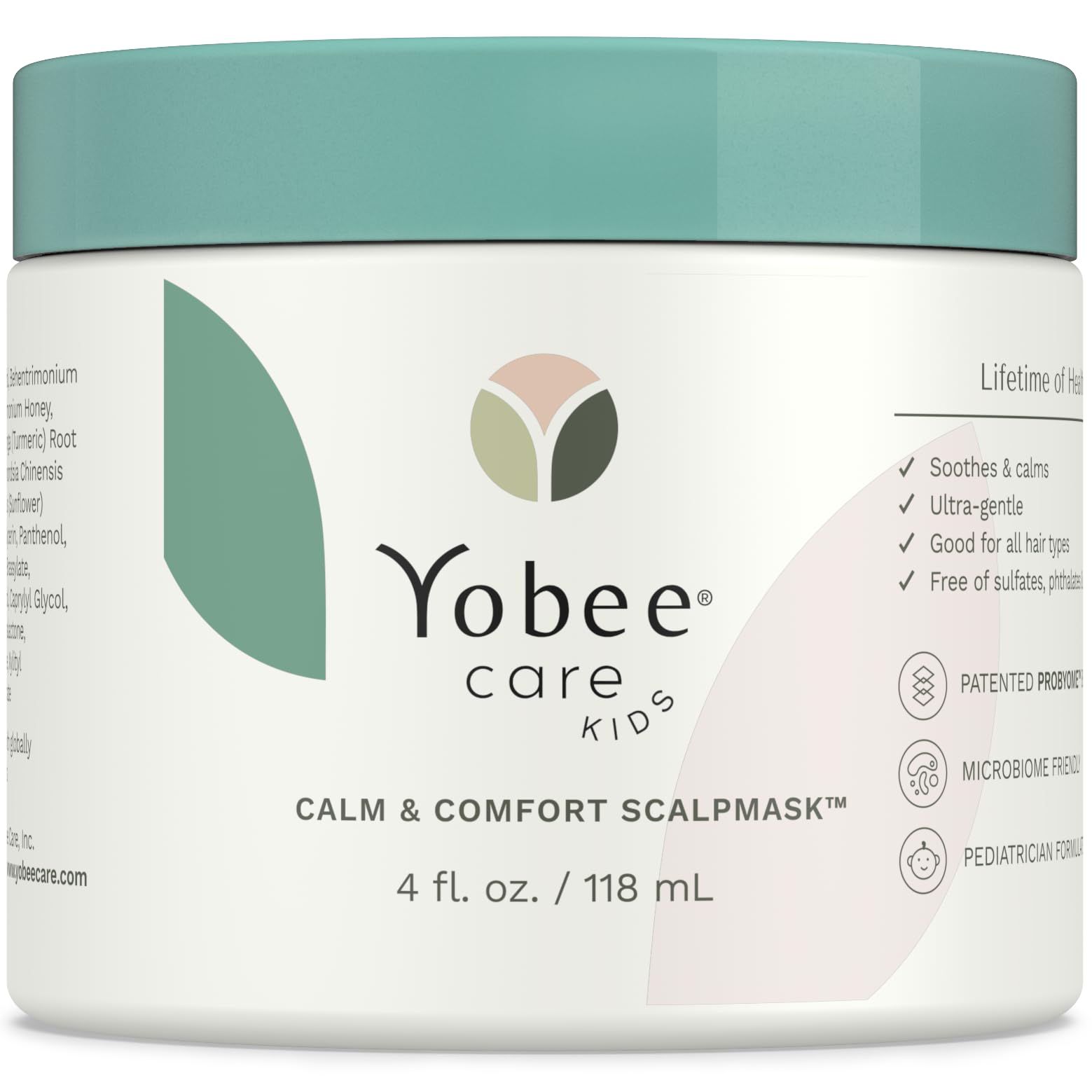 Yobee Calm & Comfort Scalp Mask – Gentle, Clinically Tested Hair Care for Kids & Teens (4 oz)