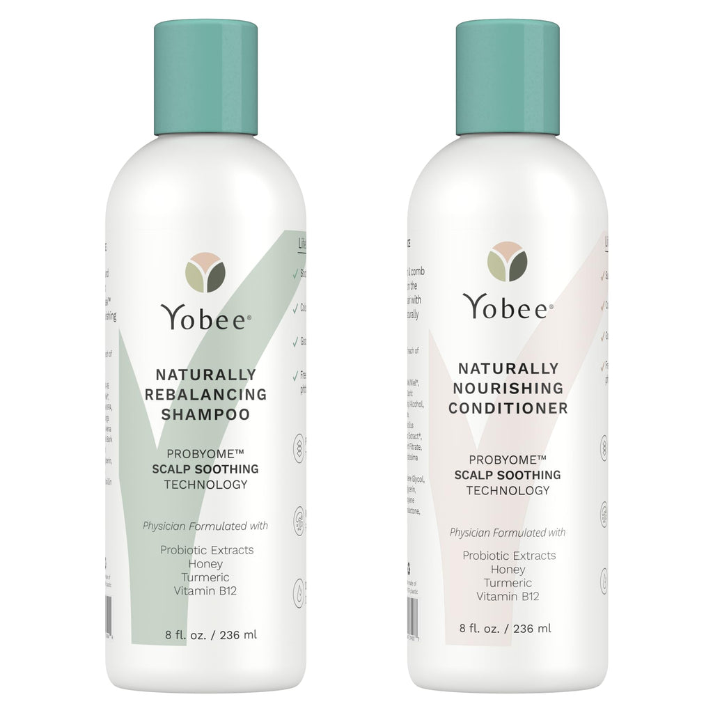 Yobee Probiotic Shampoo & Conditioner for Psoriasis & Dandruff – Doctor Formulated