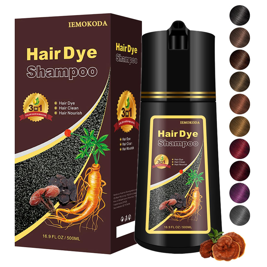 Yocisku Hair Dye Shampoo - Gray Coverage (Dark Brown)