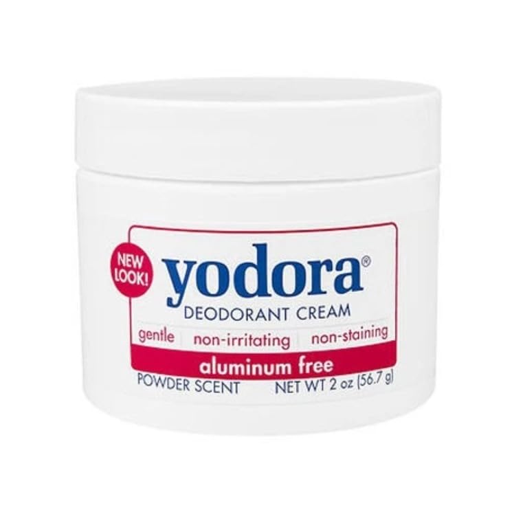 Yodora Deodorant Cream 2 oz (Pack of 2) – Aluminum-Free, Gentle, Long-Lasting Freshness