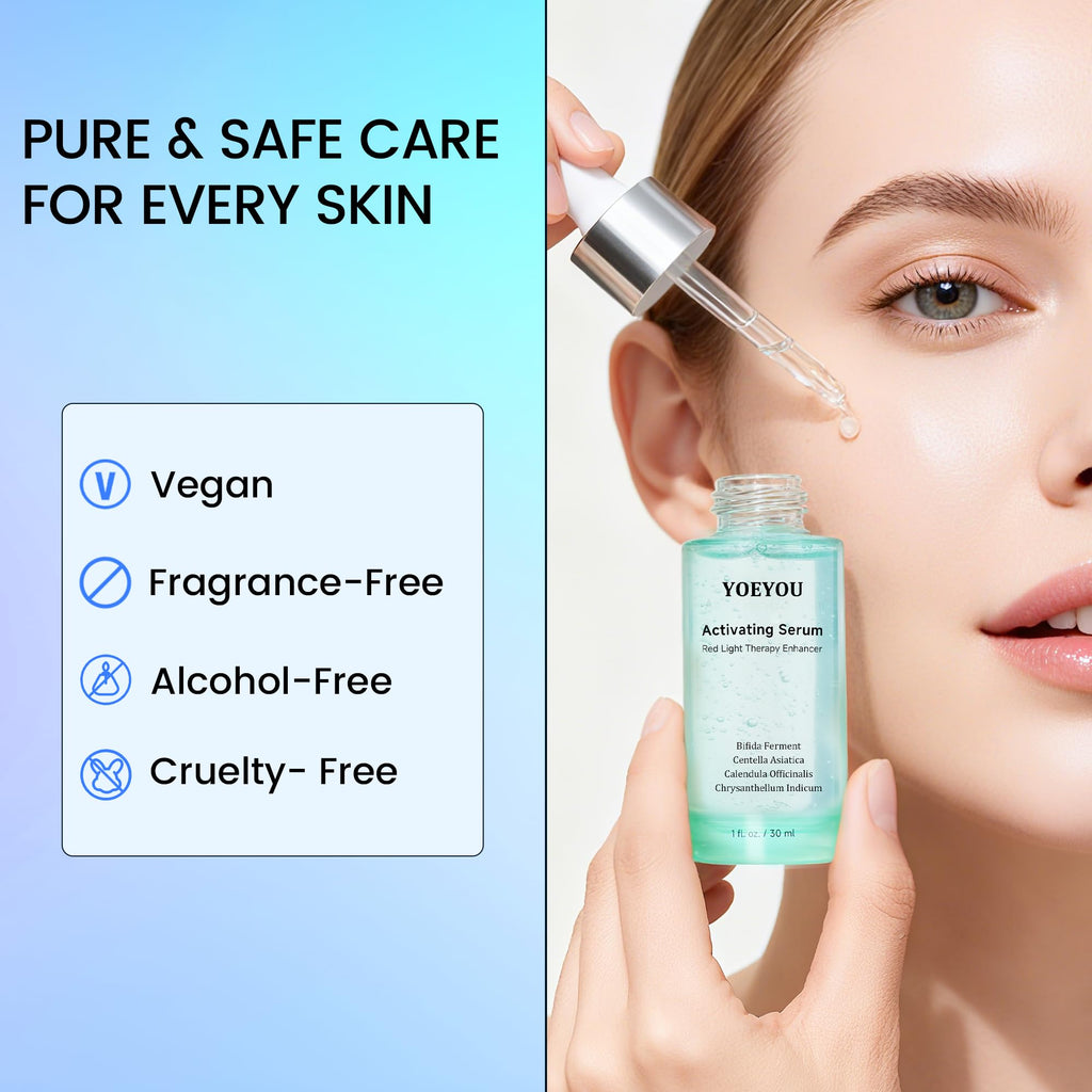 YOEYOU Red Light Therapy Activating Serum – Pre-Treatment Hydration & Anti-Aging Support