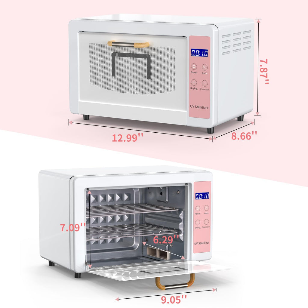 Yofuly 10L Sterilizer Cabinet – Large Capacity Nail Tool Cleaner for Salons & Home