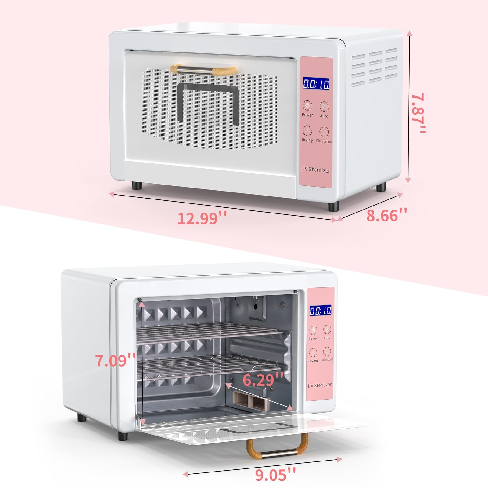 Yofuly 10L Sterilizer Cabinet – Large Capacity Nail Tool Cleaner for Salons & Home