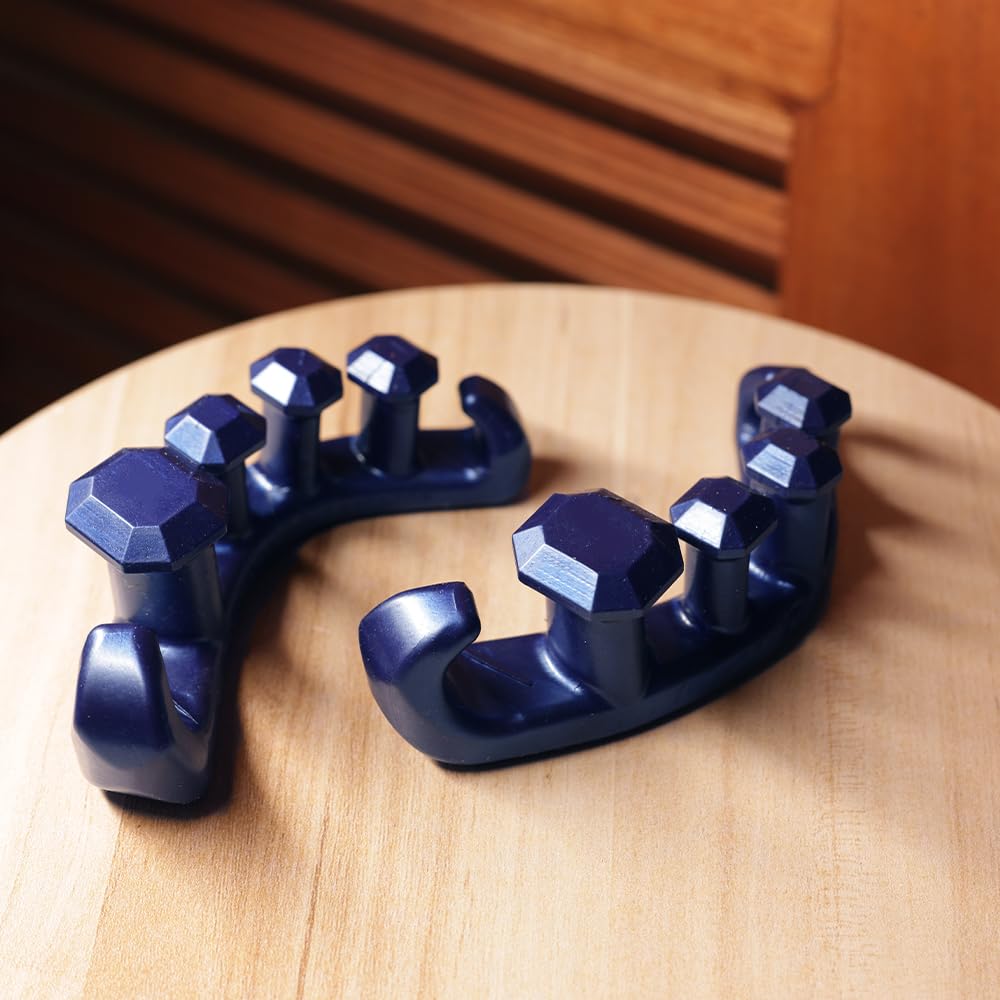 YogaToes Gems for Men – Gel Toe Stretcher & Separator in Metallic Blue | Fits Size 7+