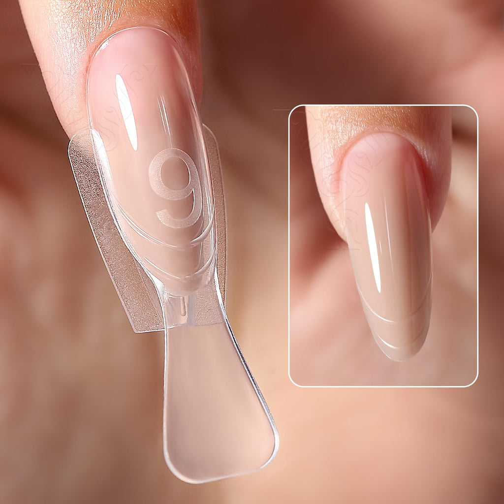 YOKE FELLOW Original Sandwich Nails Dual Forms – 240 Pcs Nail Mold for Quick Extensions (No Paper Forms, 15 Sizes)