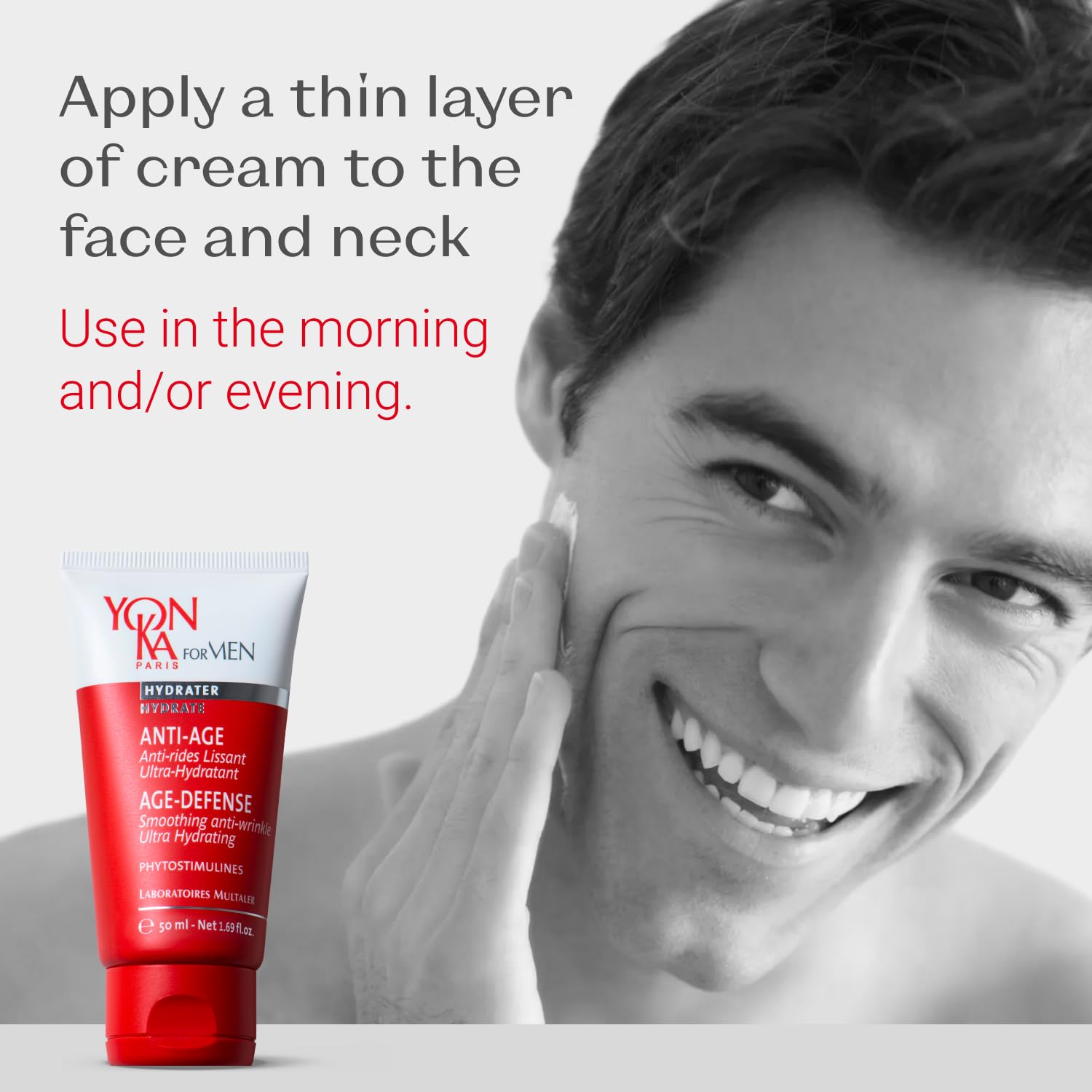 Yon-Ka Mens Age Defense Moisturizer | Anti-Aging Daily Face Lotion for Dry, Mature Skin