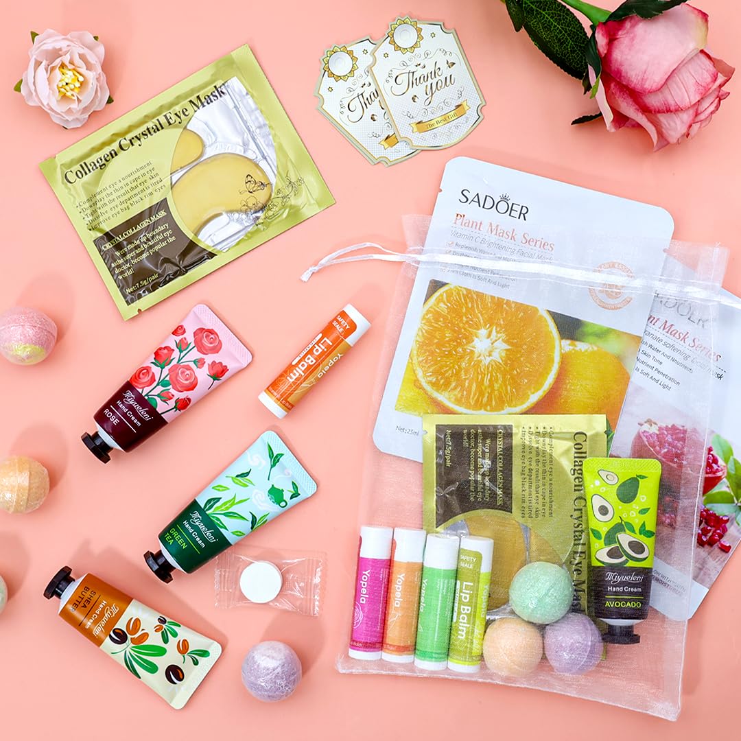 Yopela 128-Piece Spa Party Kit for Girls – Gift-Ready At-Home Pampering