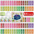 Yopela 84-Pack Natural Lip Balm with Vitamin E & Coconut Oil – 14 Flavors