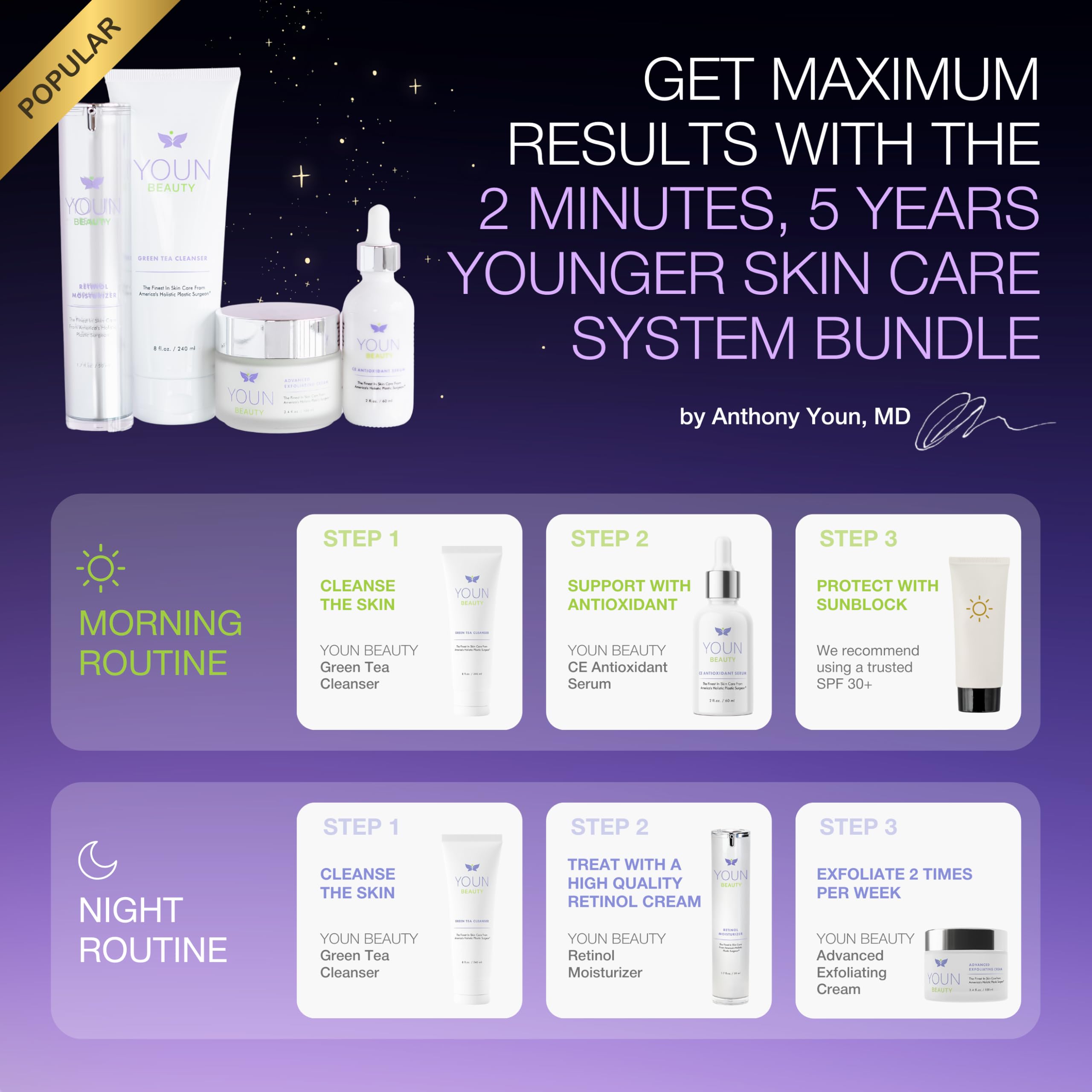 YOUN Beauty Retinol Body Creme by Dr. Anthony Youn | Firming & Hydrating Retinol Lotion for Body